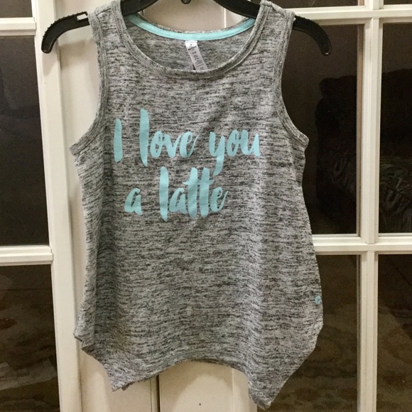 90 Degree By Reflex Other - ☕️Girls gray I love you a latte shirt!!☕️
